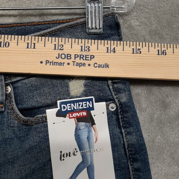 Levi’s Jeans Women 7M 28x30 Denizen High Rise Jegging Button Fly Distressed NWT - Picture 4 of 12